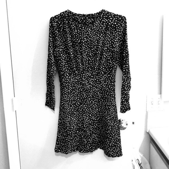 & Other Stories Dresses & Skirts - Black and white polka dot long sleeve dress